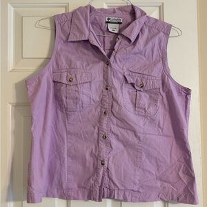 Columbia Lilac Vest Shirt